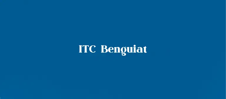 ITC Benguit font for capcut