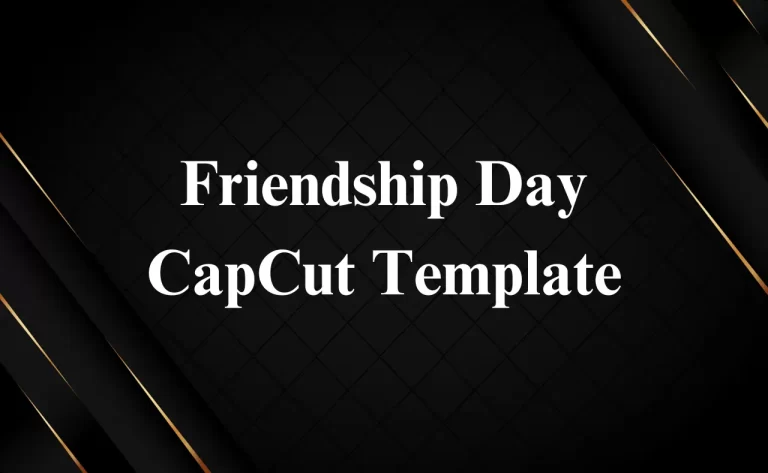 Friendship Day CapCut New Template
