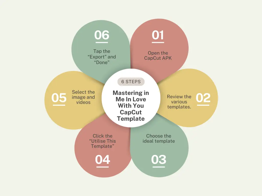 Mastering in Me In Love With You CapCut Template infographic